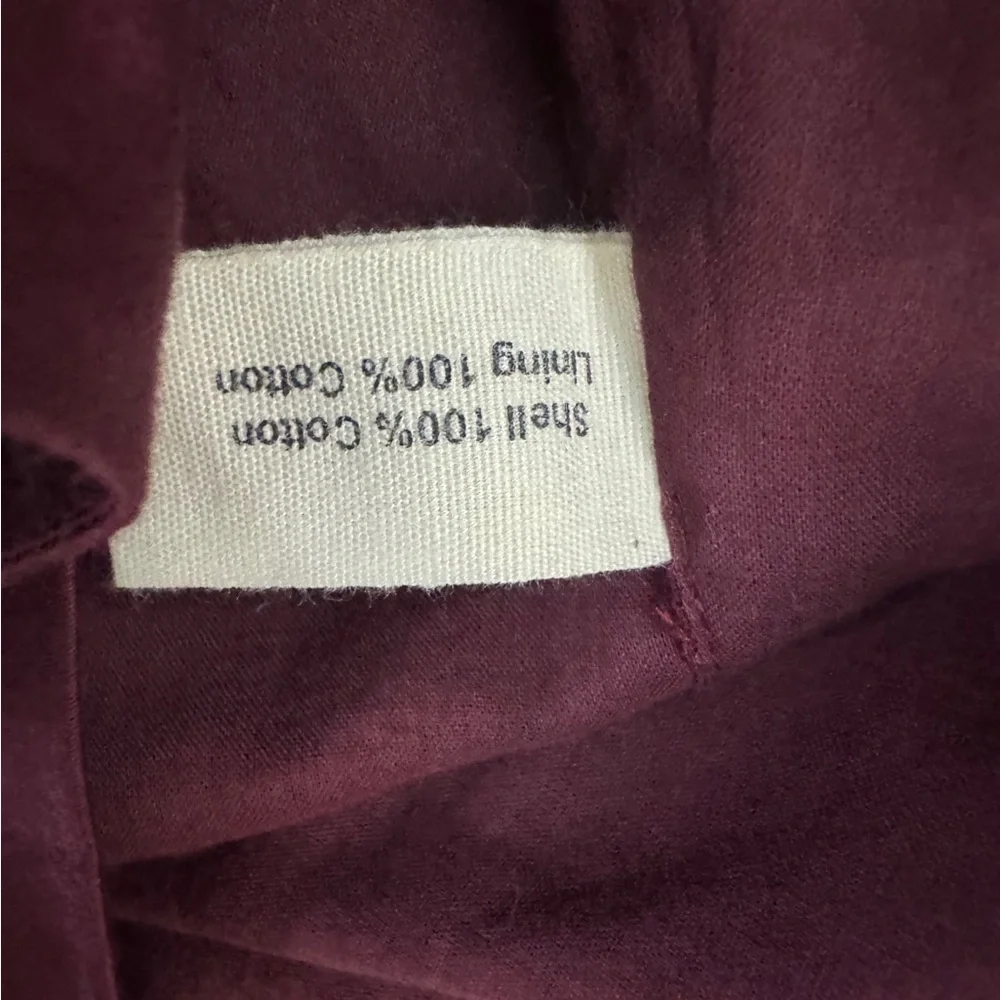 Marin & Morgan Girls Maroon Flutter Sleeve Dress Size 4T Cotton Casual